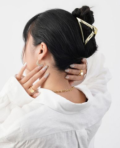  CECI - Kẹp tóc nữ càng cua hình tam giác cá tính 
