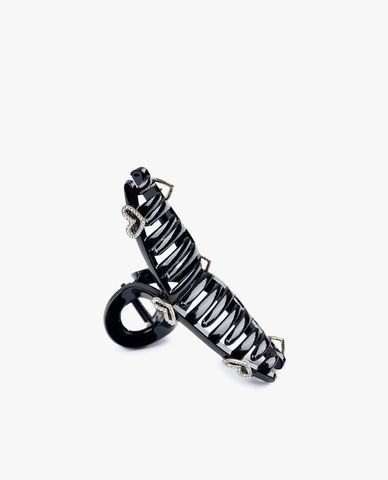  CECI - Kẹp tóc dáng mảnh phối trái tim đính đá nổi bật 