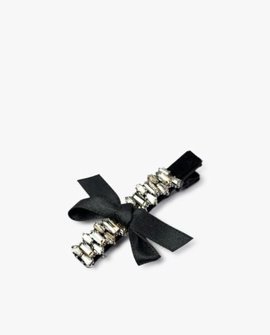  CECI - Kẹp tóc nhỏ đính đá phối nơ nữ tính 