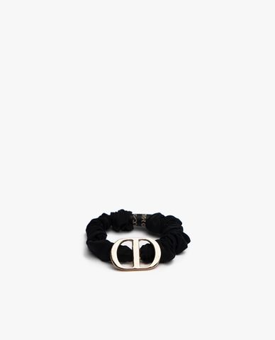  CECI - Dây buộc tóc tròn phối mặt kim loại sang trọng 