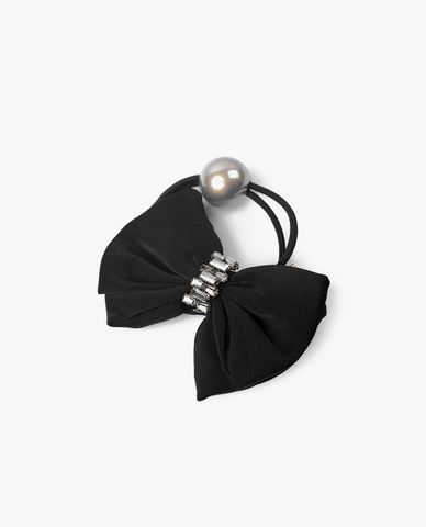  CECI - Dây buộc tóc nữ hình nơ vải đính đá điệu đà 