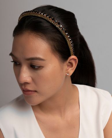  CECI - Băng đô cài tóc nữ đính đá thời trang 