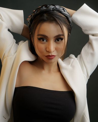  CECI - Băng đô da nữ tết kiểu hiện đại 