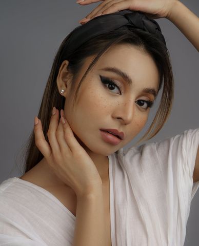  CECI - Băng đô vải nữ bản dày thắt nút hiện đại 