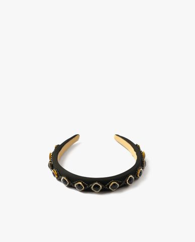  CECI - Băng đô nữ bọc vải đính đá sang trọng 