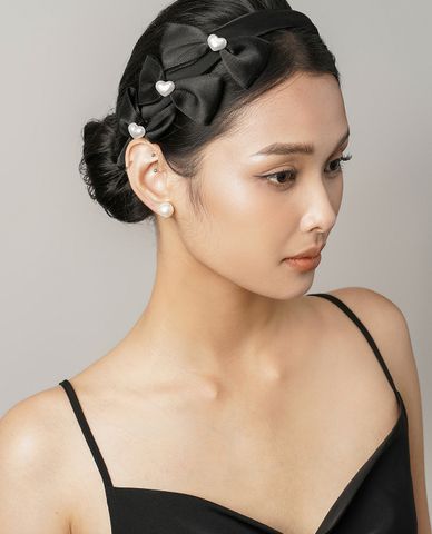  CECI - Băng đô cài tóc nữ phối nơ xinh xắn 