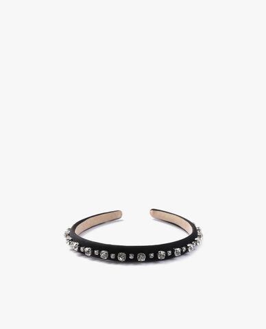  CECI - Băng đô cài tóc nữ bọc vải đính đá lấp lánh 