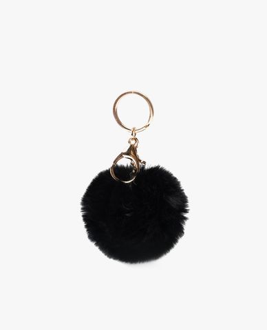  CECI - Móc khóa nữ hình cục bông tròn đơn giản 