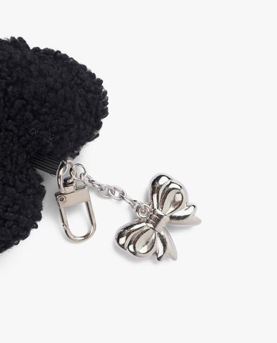  CECI - Móc khóa hình trái tim bông xù 