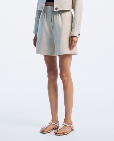  GIGI - Quần shorts nữ ống đứng lưng thun hiện đại 