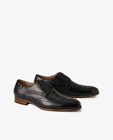  PEDRO - Giày tây nam mũi nhọn Leather Brogues 