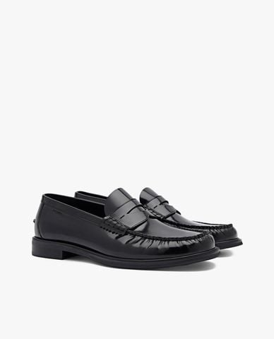  PEDRO - Giày lười nam mũi tròn Leather Penny Loafers 
