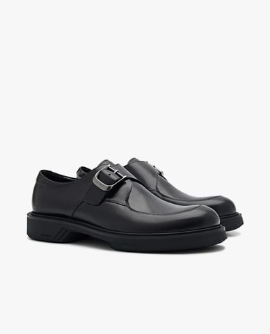  PEDRO - Giày tây nam mũi tròn Helix Leather Monkstrap 
