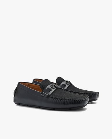  PEDRO - Giày lười nam mũi vuông Icon Leather Moccasins 