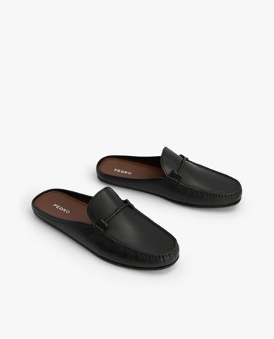  PEDRO - Giày mules nam mũi tròn hở gót thời trang 