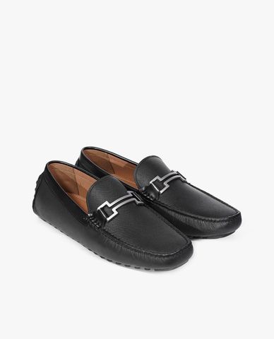  PEDRO - Giày lười nam mũi vuông Embossed Bit 