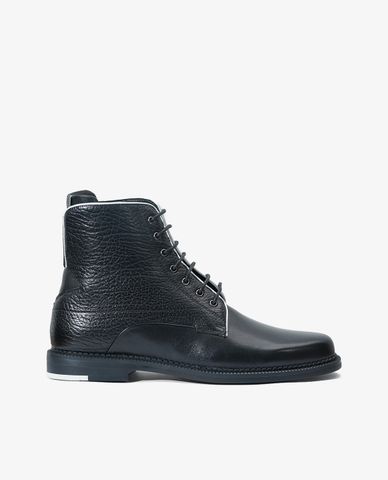  PEDRO - Giày boots nam thanh lịch Calfskin Black 