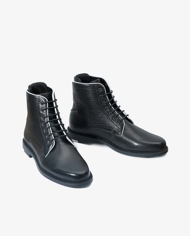  PEDRO - Giày boots nam thanh lịch Calfskin Black 