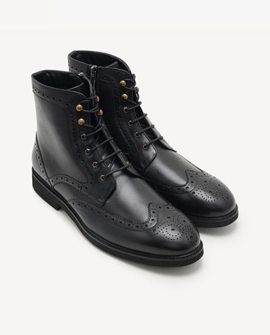  PEDRO - Giày boots nam phối dây thắt 
