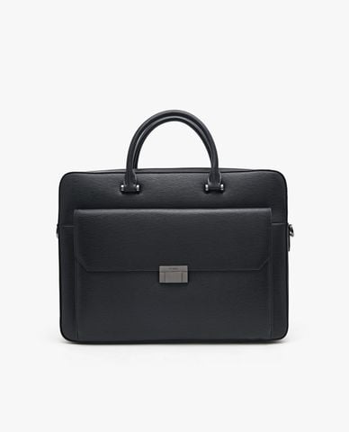  PEDRO - Cặp xách phom chữ nhật phối zip Textured Leather 