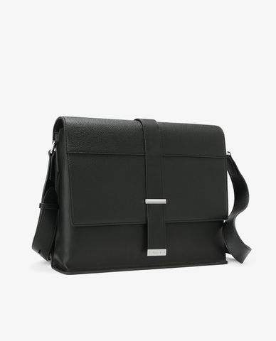  PEDRO - Cặp xách nam phom chữ nhật Black Leather 