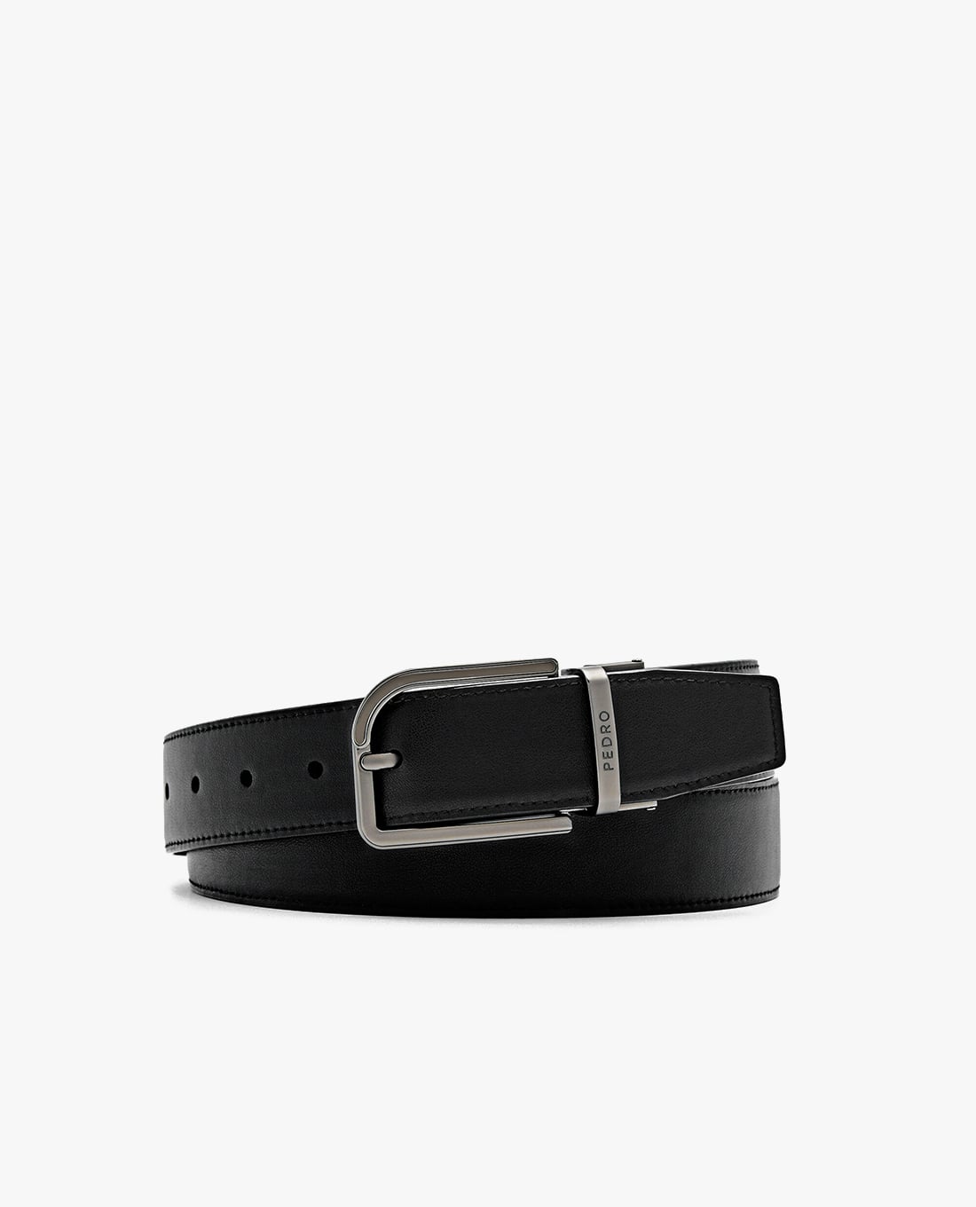 PEDRO - Thắt lưng nam bản vừa Embossed Leather Reversible Pin