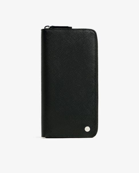  PEDRO - Ví nam dáng dài Embossed Leather Zip Around 