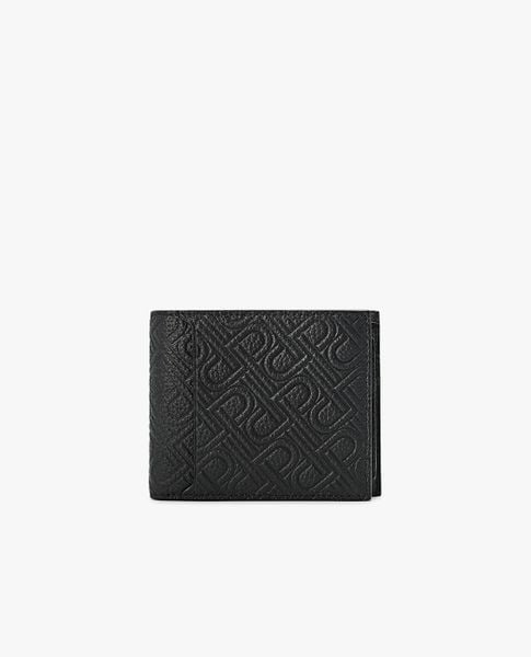  PEDRO - Ví nam dáng ngắn Embossed Leather Bi-Fold 