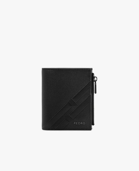  PEDRO - Ví đựng thẻ nam gập đôi Embossed Leather 