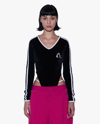  NERDY - Bodysuits nữ cổ V tay dài NY Velvet 