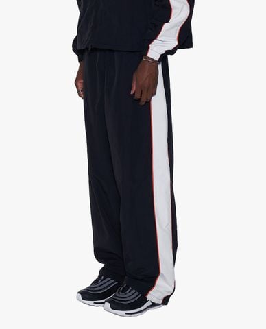  NERDY - Quần dài unisex ống rộng lưng thun Line Woven 