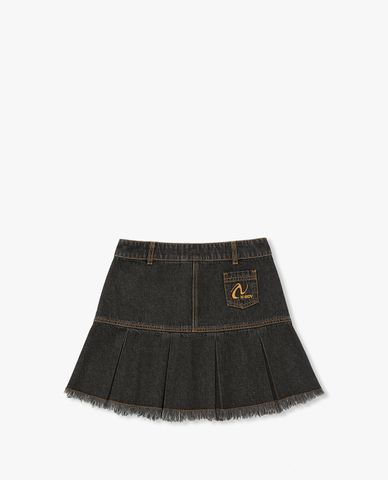  NERDY - Chân váy denim mini xếp li thời trang 