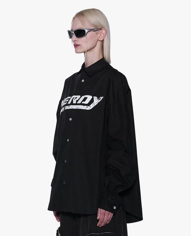  NERDY - Áo sơ mi unisex cổ bẻ tay dài Racing Over 