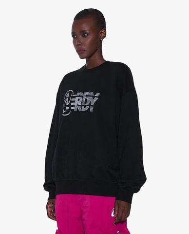  NERDY - Áo sweatshirt unisex cổ tròn tay dài Layer Pinwheel 