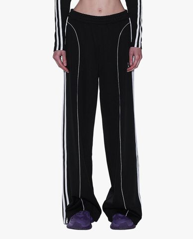  NERDY - Quần dài nữ ống rộng lưng thun Color Block 