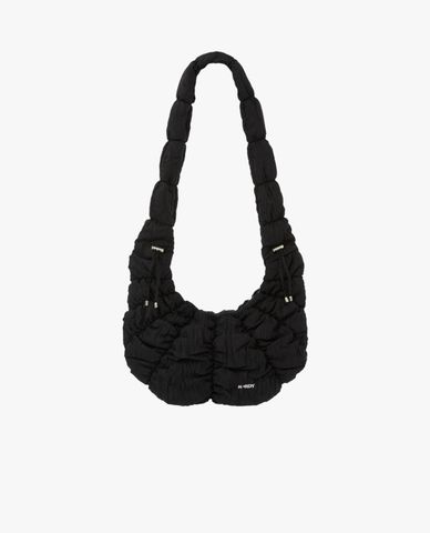  NERDY - Túi đeo vai nữ hình bán nguyệt Pleats Ribbon 2Way 