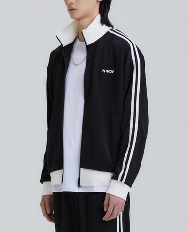  NERDY - Áo khoác thể thao unisex cổ trụ tay dài Classic Ny Track 
