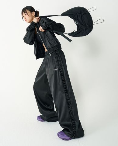  NERDY - Túi đeo chéo nữ hình bán nguyệt Shirring Hobo 