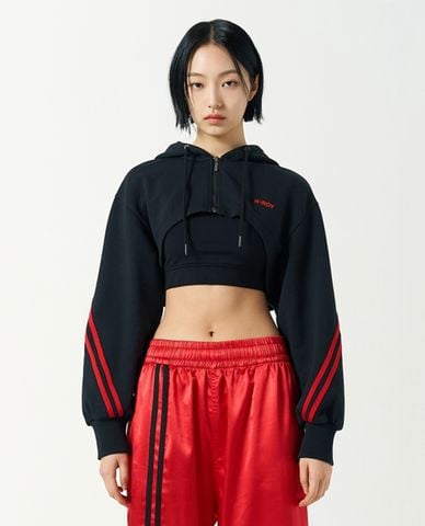  NERDY - Áo khoác croptop nữ Bolero Zip-Up 