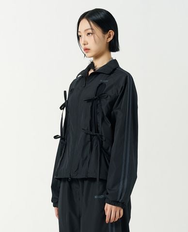  NERDY - Áo khoác gió nữ tay dài phối nơ Ribbon Tie 