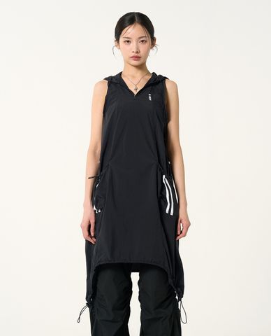  NERDY - Đầm sát nách mini phối mũ Hoodie Woven 