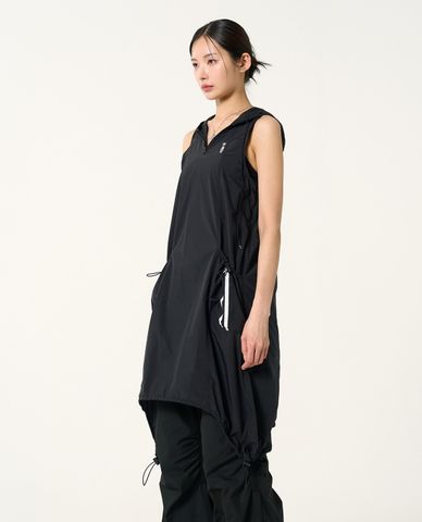  NERDY - Đầm sát nách mini phối mũ Hoodie Woven 