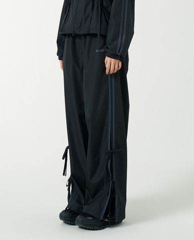  NERDY - Quần dài nữ ống rộng lưng thun phối nơ Ribbon Tie Woven 