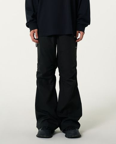  NERDY - Quần dài ống rộng unisex lưng thun Shirring Woven 