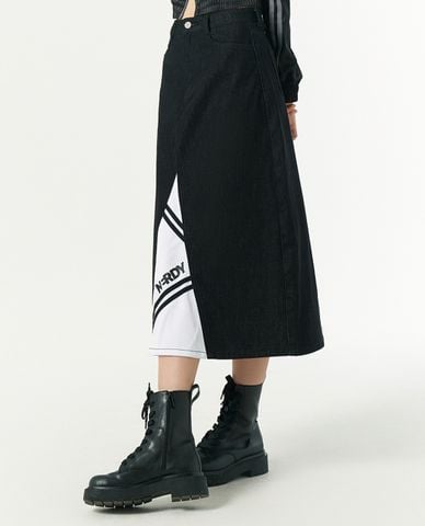  NERDY - Chân váy chữ A midi NY Track Mix Column 