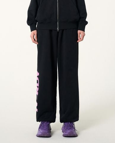  NERDY - Quần dài unisex ống rộng lưng thun Vertical Logo 