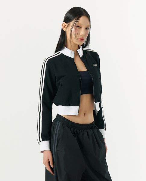  NERDY - Áo khoác croptop nữ cổ trụ tay dài Classic NY 