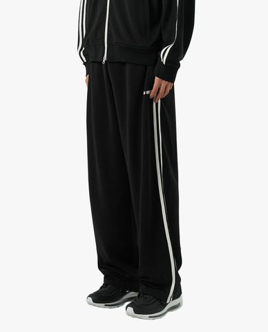  NERDY - Quần dài unisex ống rộng lưng thun NY Minimal Track 