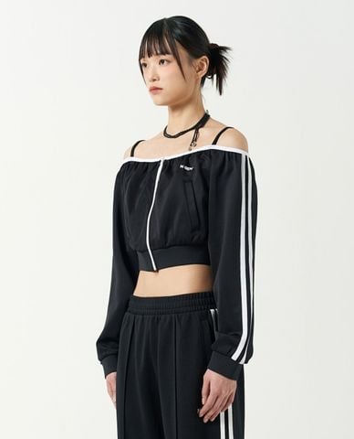  NERDY - Áo khoác croptop nữ hở vai NY 