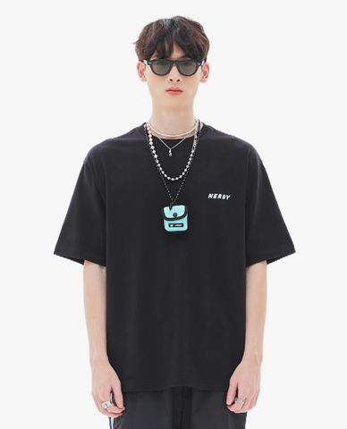  NERDY - Áo thun unisex cổ tròn tay ngắn Essential 